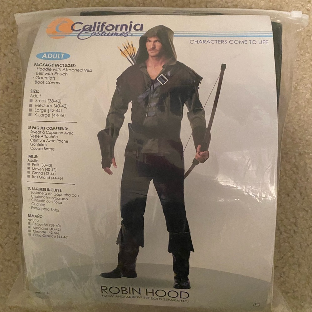 Men’s  Robin Hood Costume